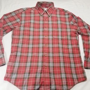 Brooks Brothers Mens M Flannel Button Front